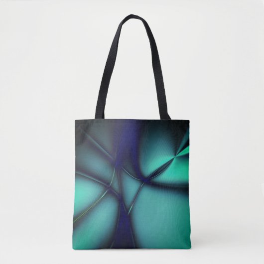 Burnt-Minze-Cyan unter hellen Linien sieht wie Kab Tasche (Vorderseite)