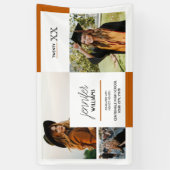 Burnt Orange 3 Foto Abschluss Banner (Vertikal)