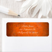 Burnt Orange Address Labels (Insitu)