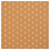 Burnt Orange Anchor Print Stoff (Muster)