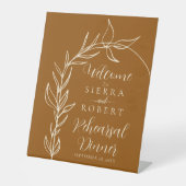 Burnt Orange Arch Probe Dinner Willkommen Sockelschild (Vorderseite)