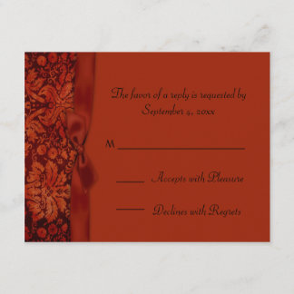 Burnt Orange Autumn UAWG RSVP Karte