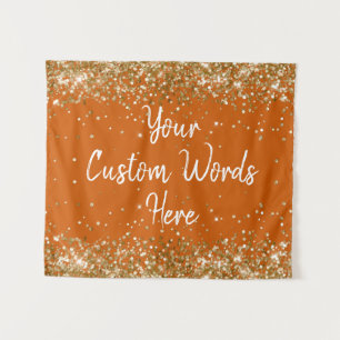Burnt Orange Backdrop Geburtstag Party Foto Stand Wandteppich