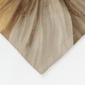 Burnt Orange Beige Gray Bauernhaus Floral Large Fleecedecke (Ecke)