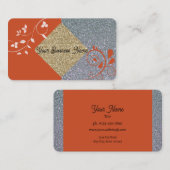 Burnt Orange Berufliche Visitenkarten Visitenkarte (Vorne/Hinten)