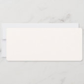 Burnt Orange Boarding Pass Hochzeit in Urlaubsort Save The Date (Rückseite)