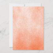 Burnt Orange Bohemisch Pampas Grass Wedding Einladung (Rückseite)