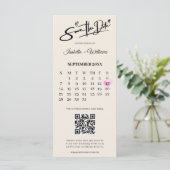 Burnt Orange Boho Terracotta Wedding retten das Da (Stehend Vorderseite)