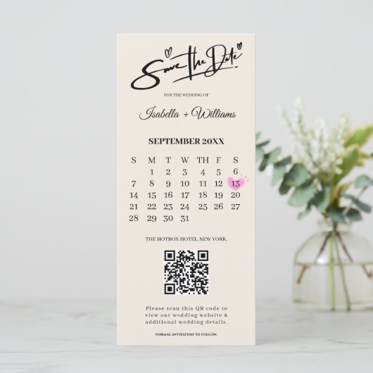 Burnt Orange Boho Terracotta Wedding retten das Da (Stehend Vorderseite)