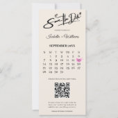 Burnt Orange Boho Terracotta Wedding retten das Da (Vorderseite)