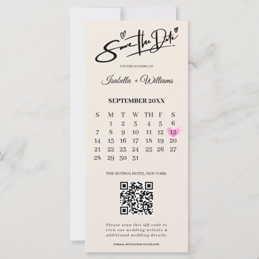 Burnt Orange Boho Terracotta Wedding retten das Da (Vorderseite)