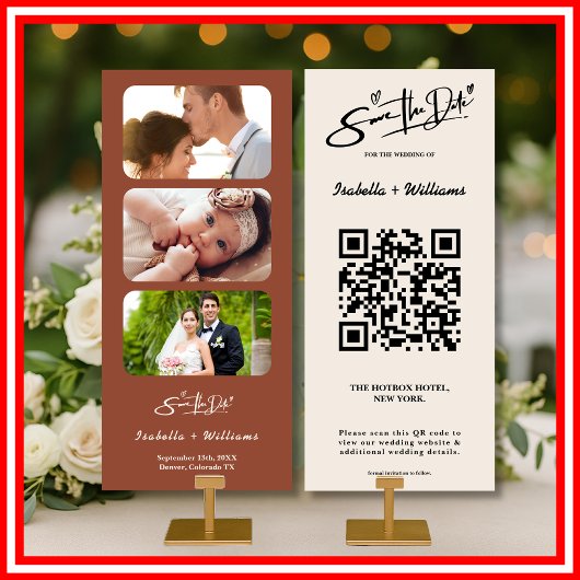 Burnt Orange Boho Terracotta Wedding retten das Da