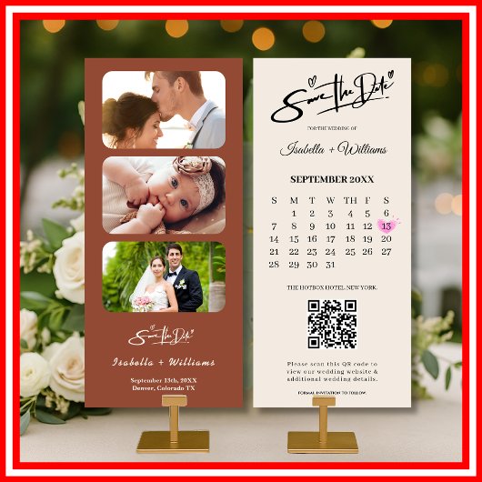 Burnt Orange Boho Terracotta Wedding retten das Da