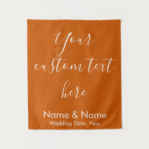 Burnt Orange Boho Wedding Backdrop Empfang Stand Wandteppich