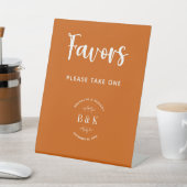 Burnt Orange Botanische Gastgeschenke Hochzeiten n Sockelschild (In SItu)