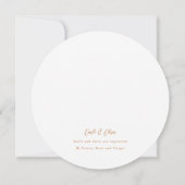 Burnt Orange Botanisches Brautparty im Herbst Einladung (Rückseite)