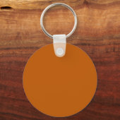 Burnt Orange Button Schlüsselanhänger (Vorderseite)