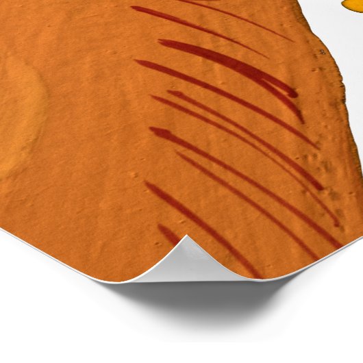 Burnt orange cat and branches Beste Katzenmutter Poster (Ecke)