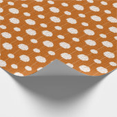 Burnt Orange Cheerleader Pom Pom Pattern Geschenkpapier (Ecke)