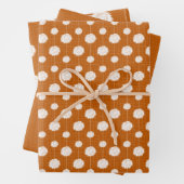 Burnt Orange Cheerleader Pom Pom Pattern Geschenkpapier Set (Beispiel)
