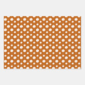 Burnt Orange Cheerleader Pom Pom Pattern Geschenkpapier Set (Vorderseite)