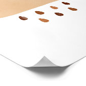 Burnt Orange Cloud Boho Kinderzimmer Decke Poster (Ecke)