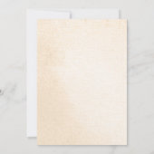 Burnt Orange Cream Floral Christliche Hochzeit Einladung (Rückseite)