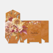 Burnt Orange Dahlia Blume Hochzeit Geschenkschachtel (Ungefaltet)