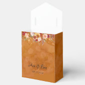 Burnt Orange Dahlia Blume Hochzeit Geschenkschachtel (Geöffnet)