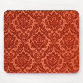 Burnt Orange Damask Mousepad (Vorne)