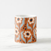 Burnt Orange Egg Blume Individuelle Name Kaffeetasse (Mittel)