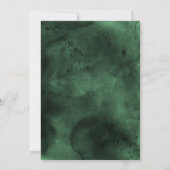 Burnt Orange & Emerald Green Wedding Einladung (Rückseite)