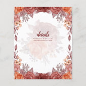 Burnt Orange FALL Botanische WEDD (Rückseite)