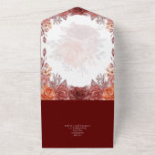 Burnt Orange FALL Botanische WEDD All In One Einladung (Außenbereich)