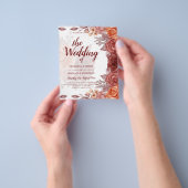 Burnt Orange FALL Botanische WEDD Flyer (Gruppe)