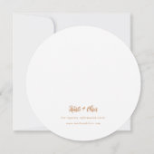 Burnt Orange Fall Floral Überraschung Brautparty Einladung (Rückseite)