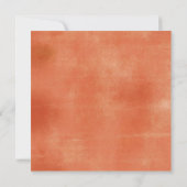 Burnt Orange Fall in Liebe Bridal Dusche Einladung (Rückseite)