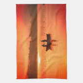 Burnt Orange Fischer Geschirrtuch (Vertikal)