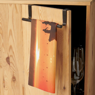 Burnt Orange Fischer Geschirrtuch