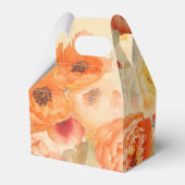 Burnt Orange Floral Wedding Geschenkschachtel (Rückseite)