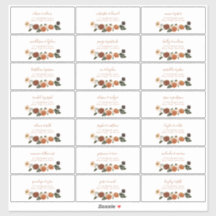 Burnt Orange Floral Wreath Gastadresse