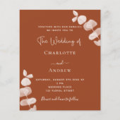 Burnt orange foliage QR Haushalt Einladung zur Hoc Flyer (Vorne)