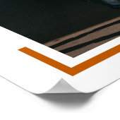 Burnt Orange Foto Moderner Abschluss Poster (Ecke)