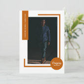 Burnt Orange Foto Modernes Foto Abschluss laden (Stehend Vorderseite)