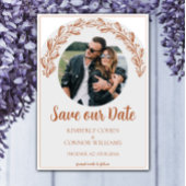 Burnt Orange Garland Foto Save the Date