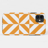 Burnt Orange Geometric Deko Cube Pattern Case-Mate iPhone Hülle (Rückseite (Horizontal))