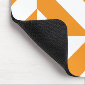 Burnt Orange Geometric Deko Cube Pattern Mousepad (Ecke)