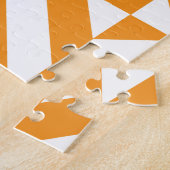 Burnt Orange Geometric Deko Cube Pattern Puzzle (Seite)