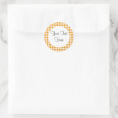 Burnt Orange Gingham Sticker (Tasche)