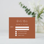 Burnt orange ginkgo Budget Hochzeitsreaktion UAWG (Stehend Vorderseite)